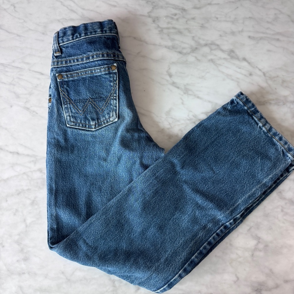 Wrangler Kids Denim Jeans in Medium Blue Wash